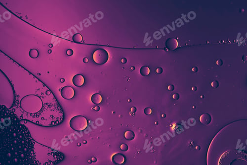 Preview: abstract bubbles on a pink background
