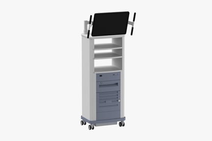 Preview: Mobile Cart with Integrated Display and Storage