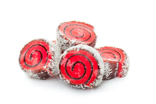Preview: Tasty oriental sweets isolated on white