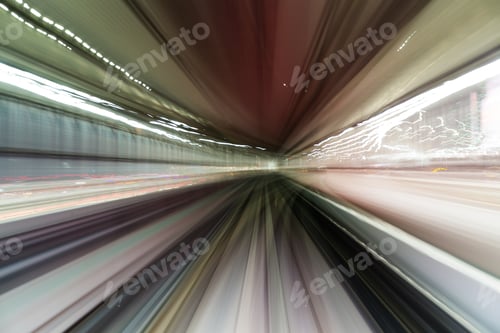 Preview: Tunnel car driving motion blur