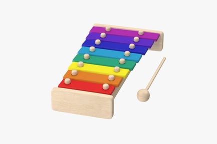 Preview: Rainbow Tone Xylophone with Mallet
