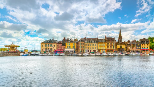 Preview: Historic Old Harbor of Honfleur at Vieux Bassin, Normandy