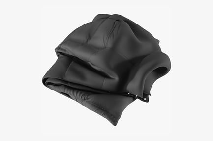 Preview: Black Padded Down Jacket Folded