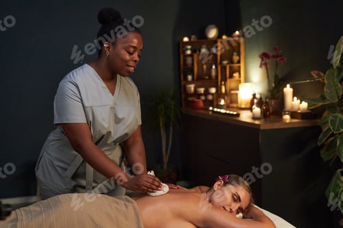Preview: Practicing Relaxing Massage Therapy in Cozy Room