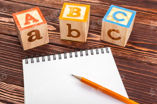 Preview: abc alphabet with paper note book