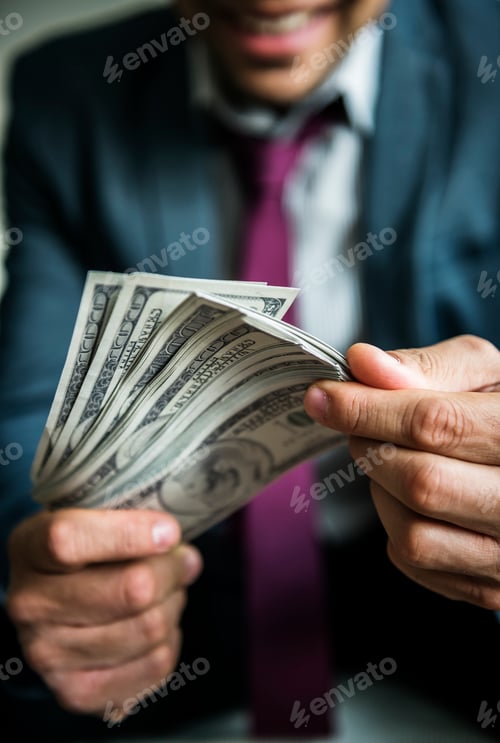 Preview: A person carrying a lot of cash
