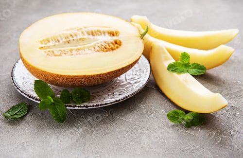 Preview: Plate with melon