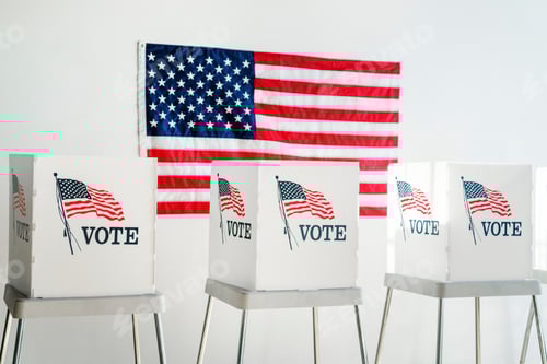 Preview: Ameican democracy voting booth