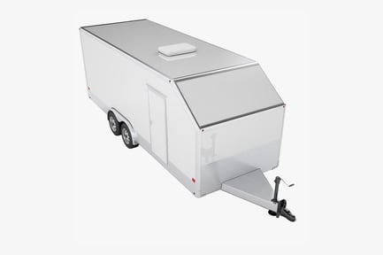 Preview: Enclosed Car Hauler Trailer with Ramp