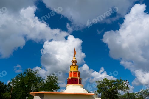 Preview: Colorful hindu temple in sunny day