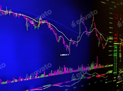 Preview: Charts and graphs of currency exchange data on screen