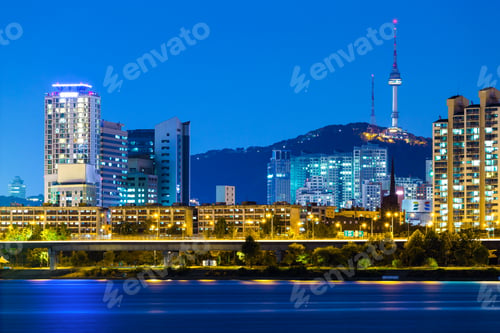 Preview: Seoul city at night