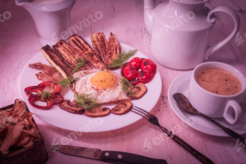 Preview: Still Life- Homemade Food. Dark Photo Style