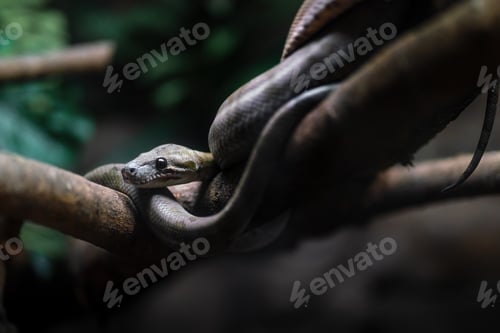 Preview: Amazon Tree Boa snake (Corallus hortulanus)