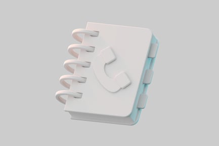 Preview: Address book with phone icon