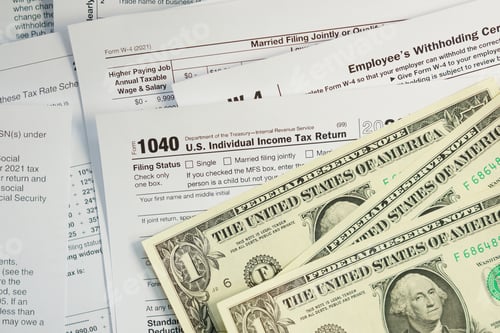 Preview: U.S. Individual Income tax return, 1040 , withholding certificate