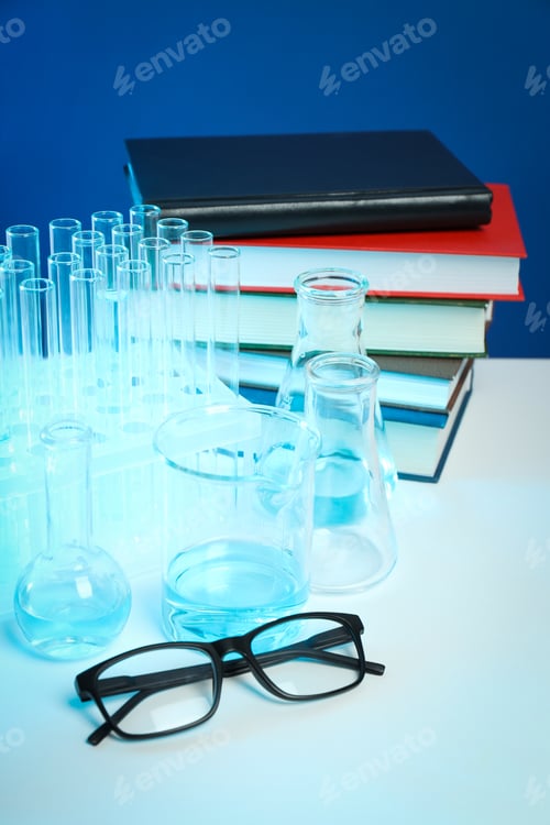 Preview: Concept of different professional books - medicine books