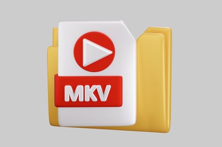 Preview: File folder with play button icon.