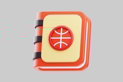 Visualização: Elemento de interface de usuário esportivo de placar de basquete