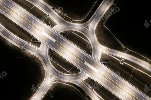 Preview: road in the night light.