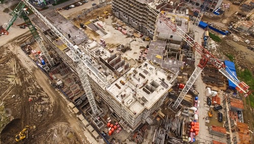 Preview: Aerial view of construction site