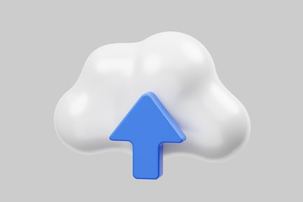 Preview: Blue Arrow Pointing Upwards