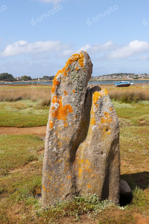 Preview: Menhir of Toeno - megalithic monument in Brittany, France