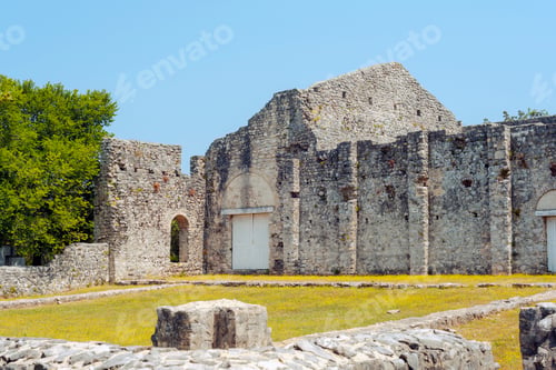 Preview: Old Roman antique site Fulfinium Mirine near Omisalj, Krk island, Croatia