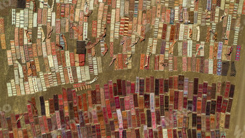 Preview: Carpet Fields in the Summer Season Drone Photo, Dosemealti Antalya, Turkey