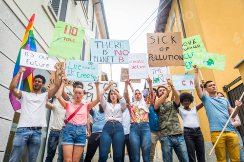 Preview: Activists demonstrating against global warming