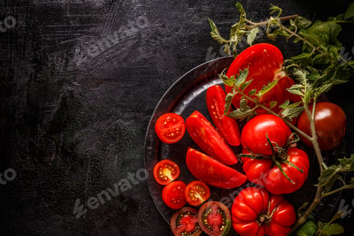 Preview: Fresh ripe garden tomatoes