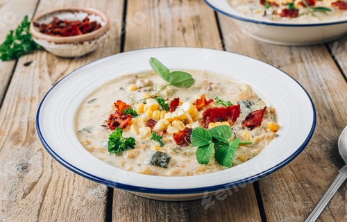 Preview: Zucchini and Bacon Chowder