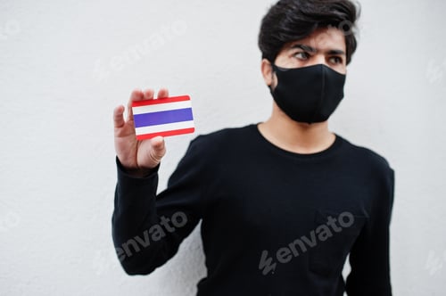 Preview: Asian man with flag