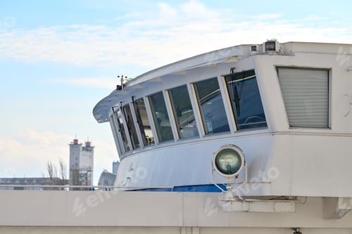 Preview: Ship bridge of captain exterior, room of able seaman for ship control by helmsmen