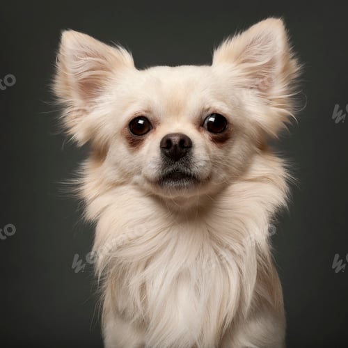 Preview: Chihuahua, 18 months old, in front of white background