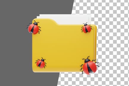 Preview: Infected Files 3D Icon