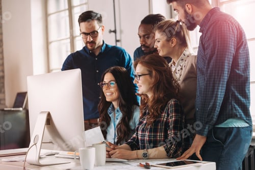 Preview: Picture of architects working together in office