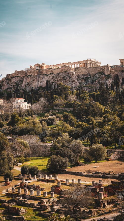 Preview: Ancient Greek temple in Athens, showcasing the history, philosophy, and mythology of gods like Zeus