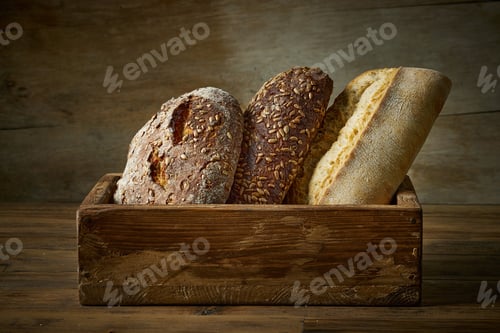 Preview: various kinds of freshly baked bread
