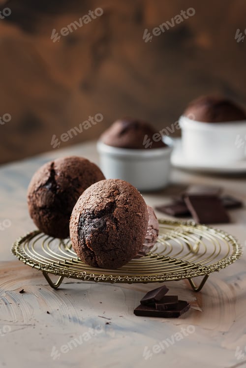 Preview: Sweet muffins with chocolate