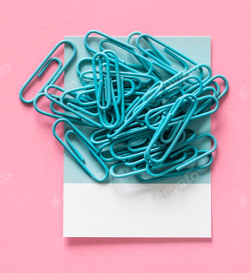 Preview: Paperclips on a piece of paper