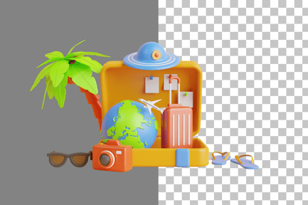 Preview: Leisure Touring Holiday Summer 3D Icon