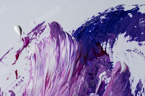 Preview: Abstract flow of liquid paints in mix