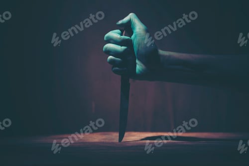 Preview: Halloween Ghost hand, art picture for Halloween concept