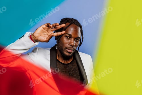 Preview: Artistic portrait with gel lights