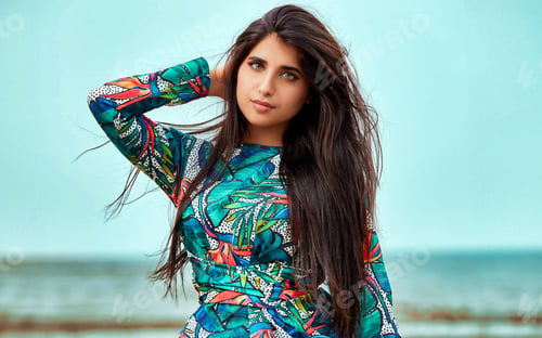 Preview: Portrait of young hot woman posing