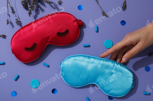 Preview: Insomnia and sleep problems composition with sleep masks