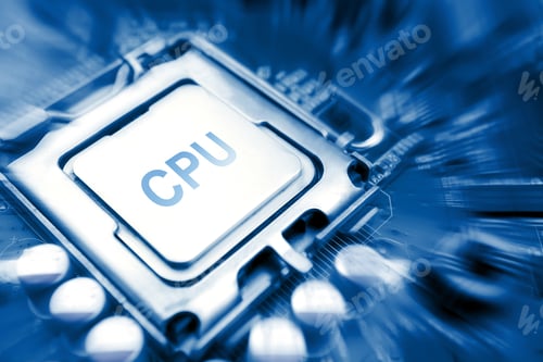 Preview: Cpu Electronic Circuit On Motherboard Computer