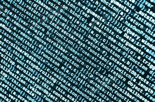 Preview: Writing programming code on laptop