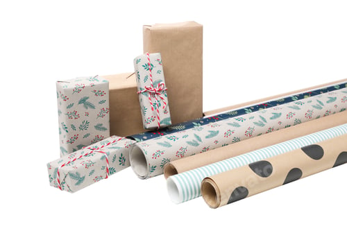 Preview: PNG, Wrapping paper isolated on white background
